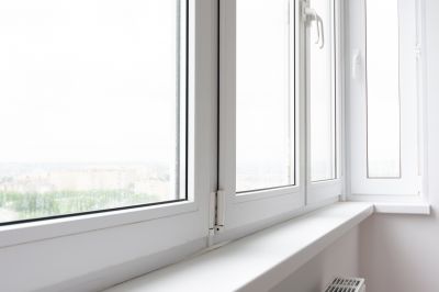 Double-Hung Windows on a Residence